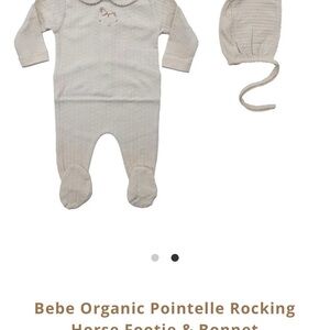 Bebe Organic Pointelle Footie